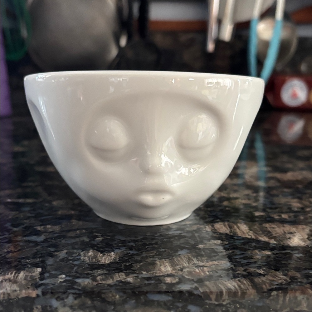 White Ceramic Face Bowl
